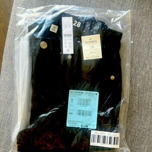 J Crew Black Denim Toothpick 9’´ size 28